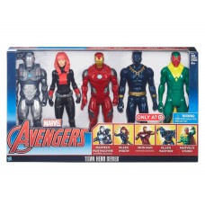 War Machine, Black Widow, Iron Man, Black Panther & Vision 12 Inch Action Figure 5-Pack   
